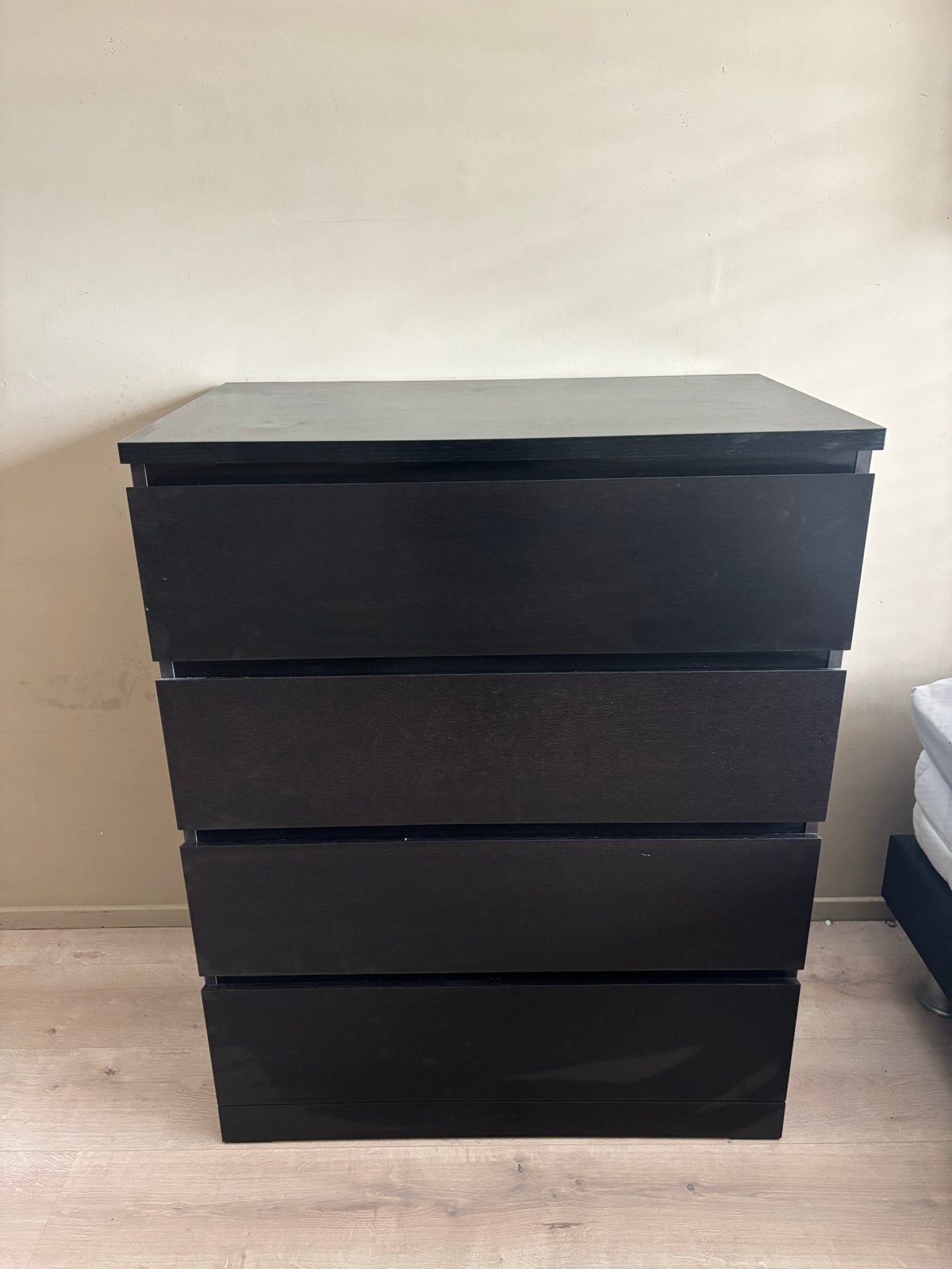 IKEA MALM ladekast met 4 lades, Ophalen, Malm kast Ikea, 100 tot 150 cm, 50 tot 100 cm