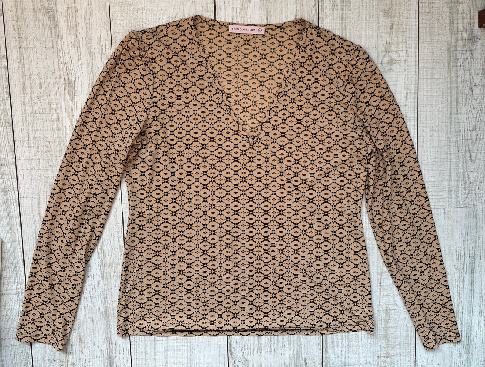 Studio Anneloes top met lange mouwen, mt M Nieuw!, Maat 38/40 (M), Beige, Nieuw, Ophalen of Verzenden