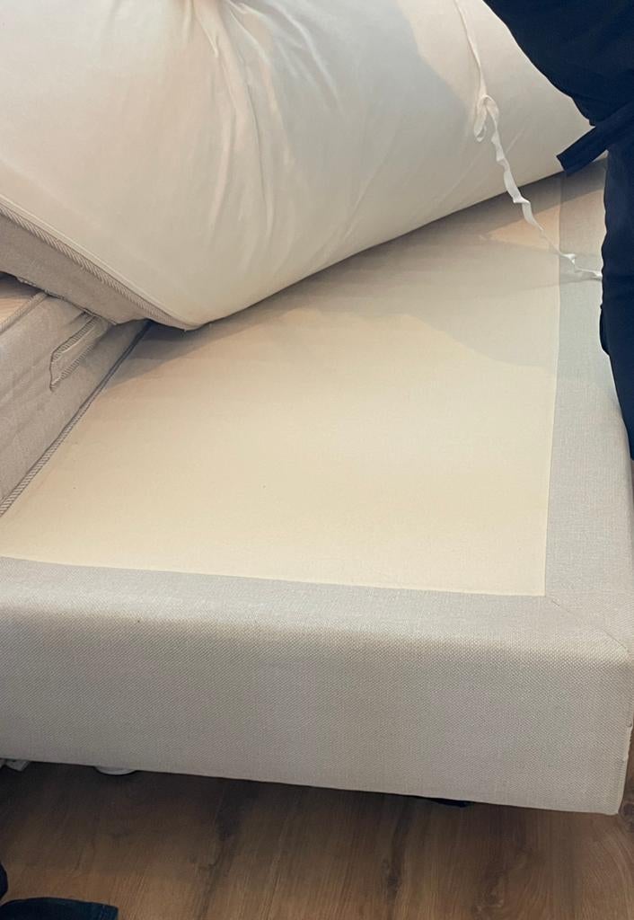 Ikea Sultan Boxspring 2x 90 bij 200cm, Huis en Inrichting, Ophalen, Gebruikt, Eenpersoons, 90 cm