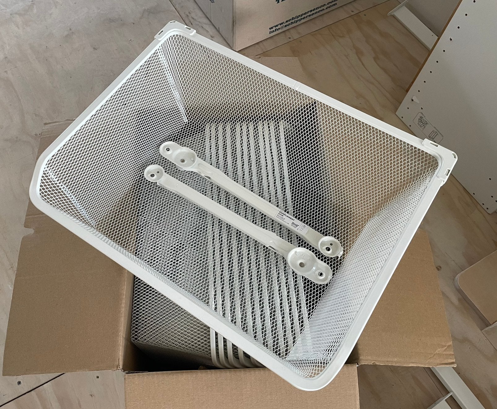 Pax komplement draadmand 50 x 35 cm wit – 17 stuks, Ophalen, 200 cm of meer, 50 tot 100 cm, Zo goed als nieuw
