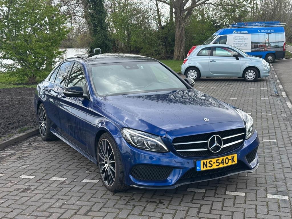 Mercedes-Benz C-Klasse C250 2.0 AMG PANO Nightedition Pakket, Automaat, 1800 kg, Zwart, 4 cilinders