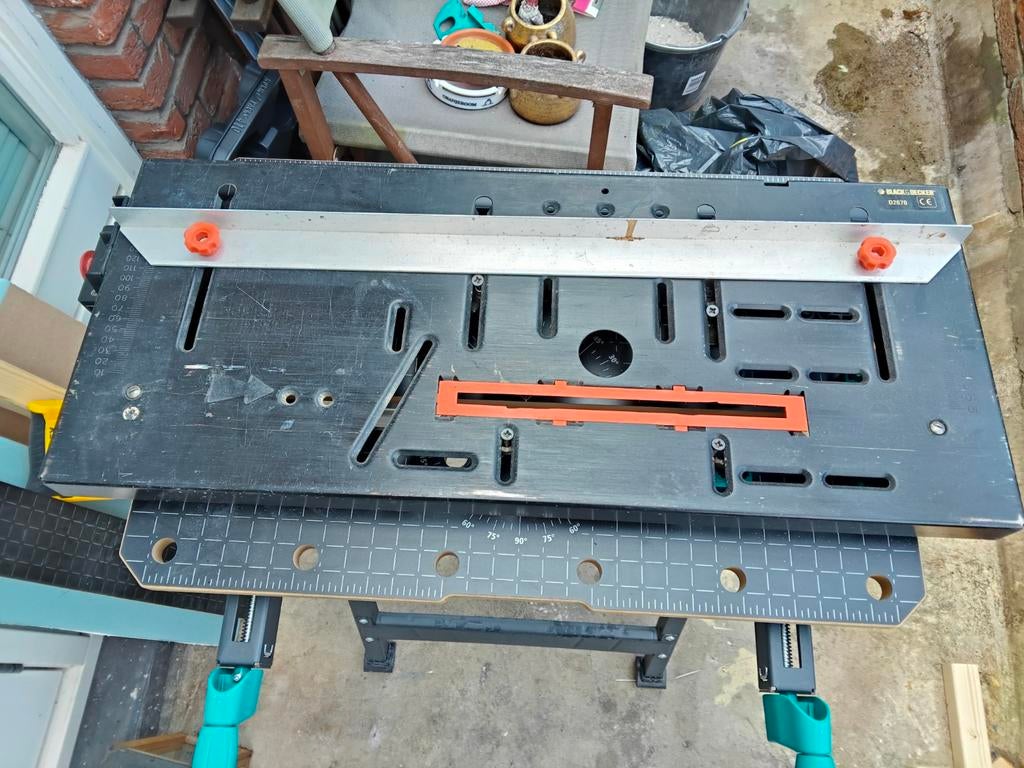 Zaagtafel adapter handcirkelzaag op Black+Decker Workmate, Ophalen, 1200 watt of meer, Cirkelzaag, 30 tot 70 mm