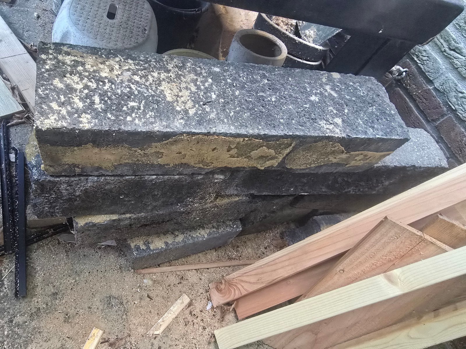 Gratis  restant stapelstenen, Ophalen, Beton, Klinkers