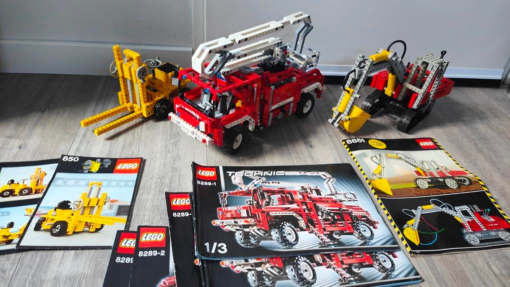 Lego Technic: Brandweerwagen, Graafmachine & Heftruck, Kinderen en Baby's, Speelgoed | Duplo en Lego, Gebruikt, Lego, Complete set