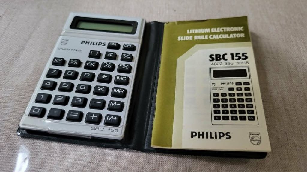 Vintage Philips zakrekenmachine SBC 155, Ophalen of Verzenden, Nieuw