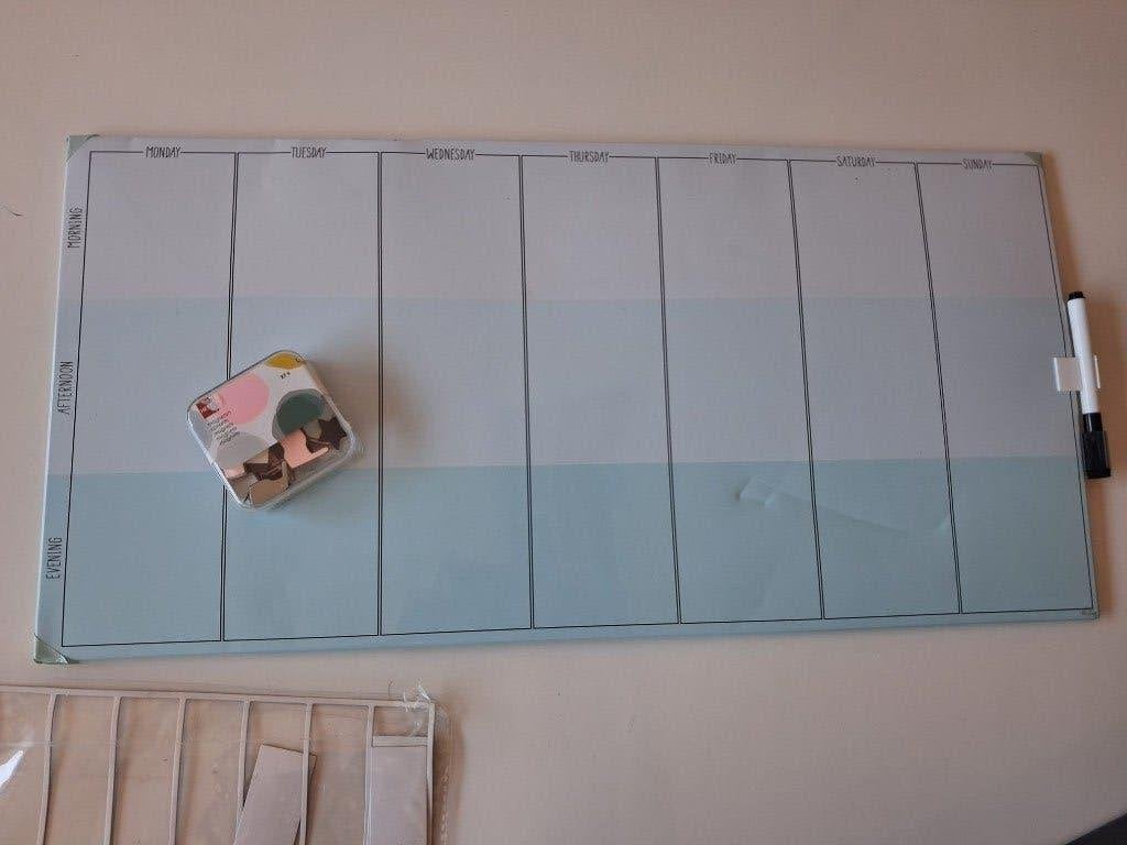 Gratis magnetisch planbord, Ophalen, Gebruikt