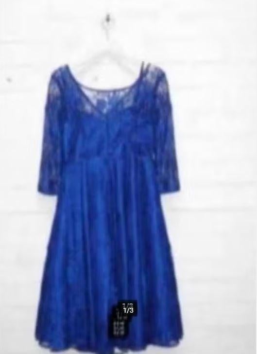 Sonia Pena - Prachtige kanten Jurk maat 38 - Nieuw €300, Maat 38/40 (M), Blauw, Nieuw, Ophalen of Verzenden