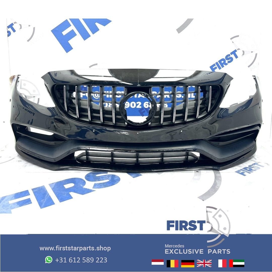 C205 C63 AMG FACELIFT BUMPER COMPLEET A2058804701 Mercedes C, Gebruikt, -, Voor, Ophalen of Verzenden