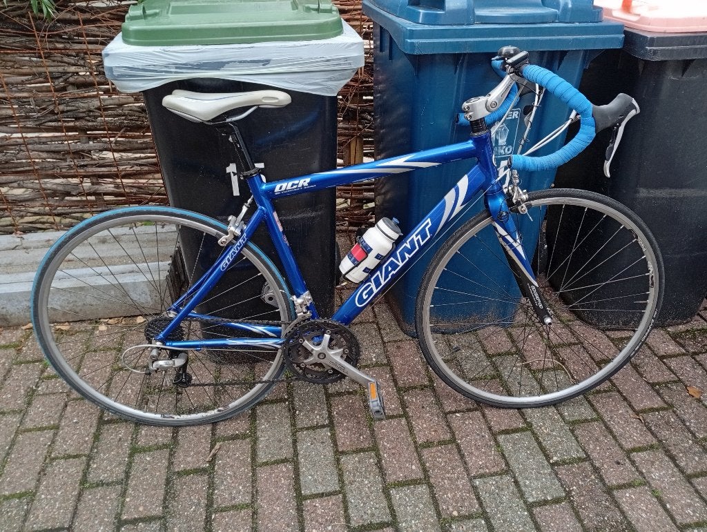 Giant dames racefiets maat M, Ophalen, 28 inch, Gebruikt, Velgrem