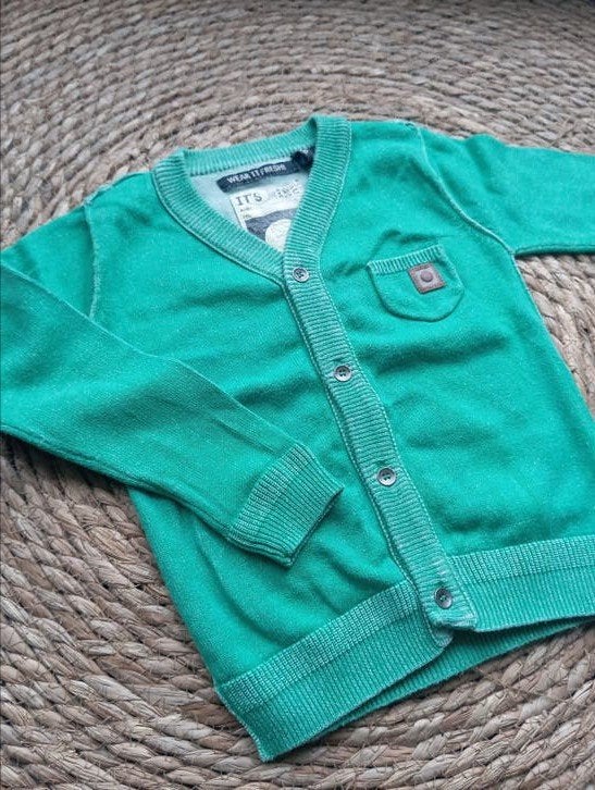 Groen vestje Tumble 'n Dry maat 92, Tumble 'n Dry, Trui of Vest, Ophalen of Verzenden, Zo goed als nieuw