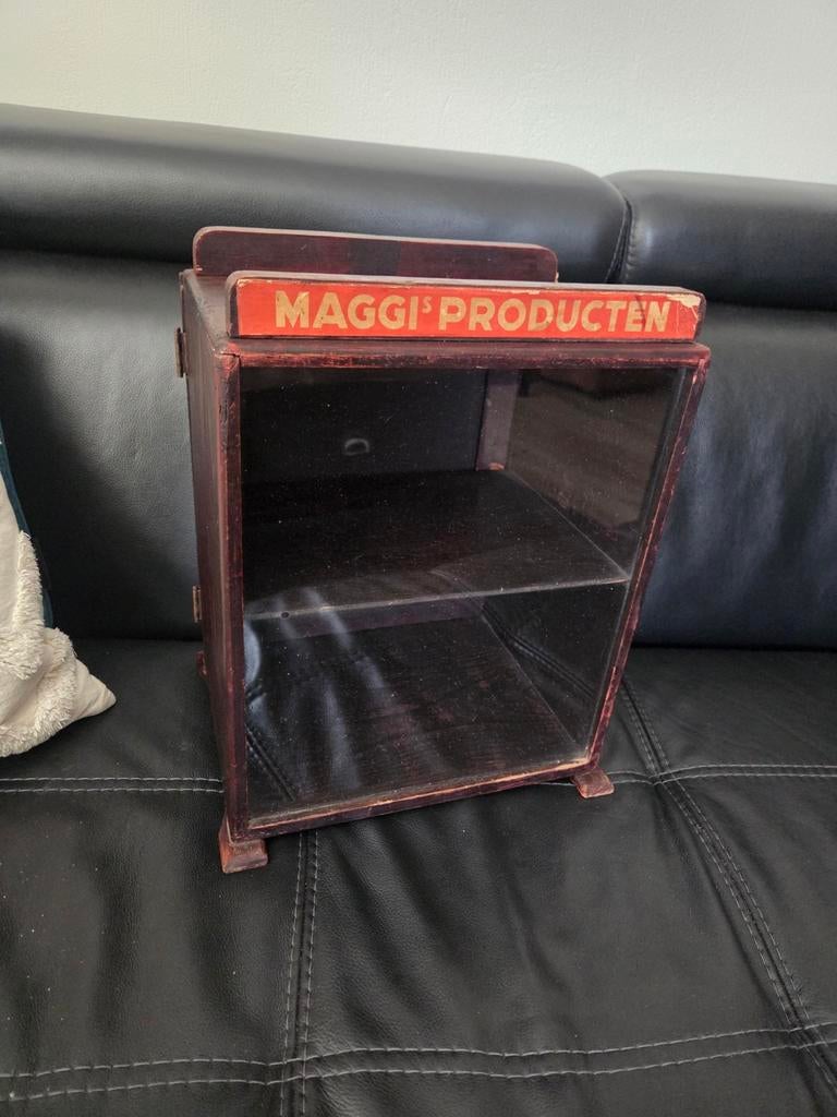 Antieke Maggi Toonbank Vitrine, Ophalen of Verzenden
