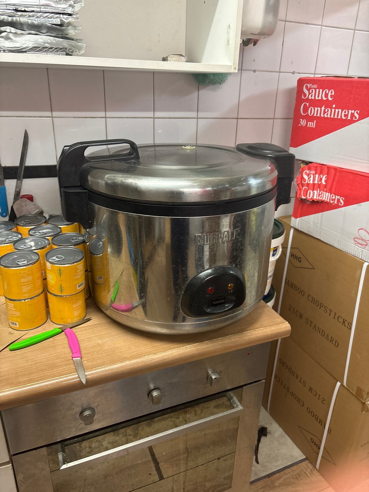 Grote Rijstkoker - Perfect Werkend, Ophalen of Verzenden, Gebruikt