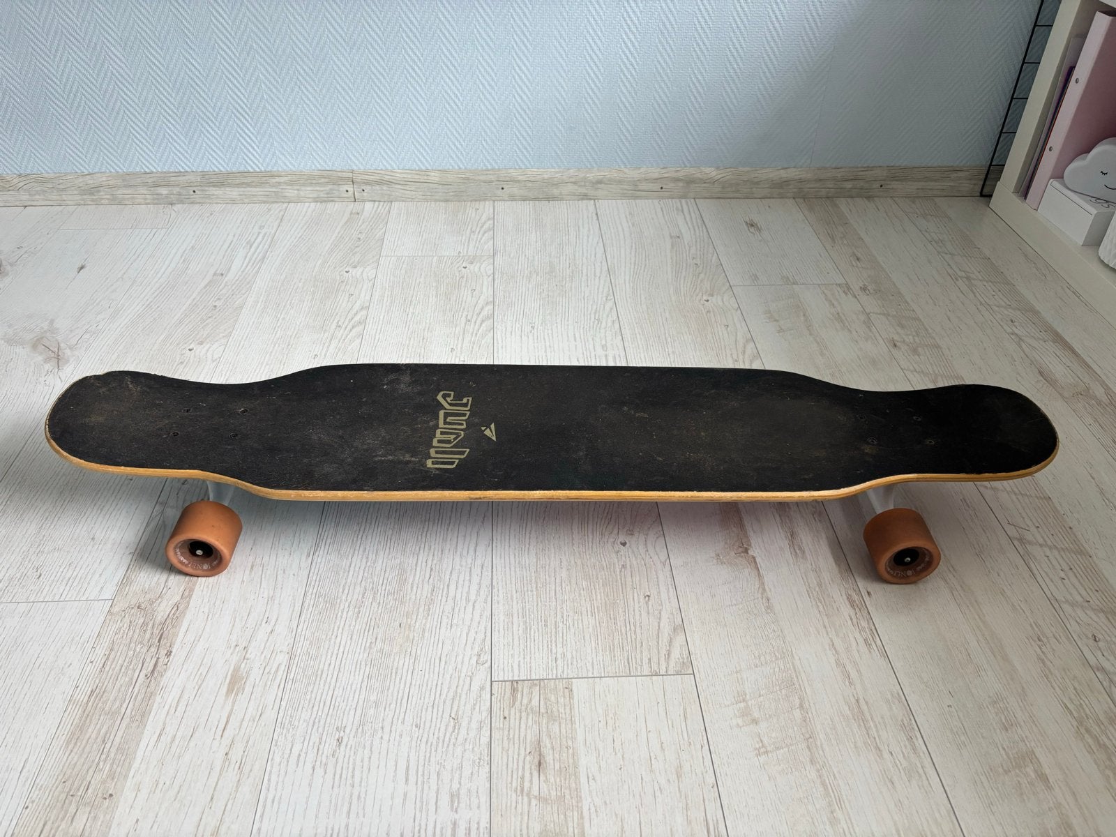 Longboard Junli - Gebruikt 107cm lang, Sport en Fitness, Ophalen of Verzenden, Gebruikt, Skateboard, Longboard