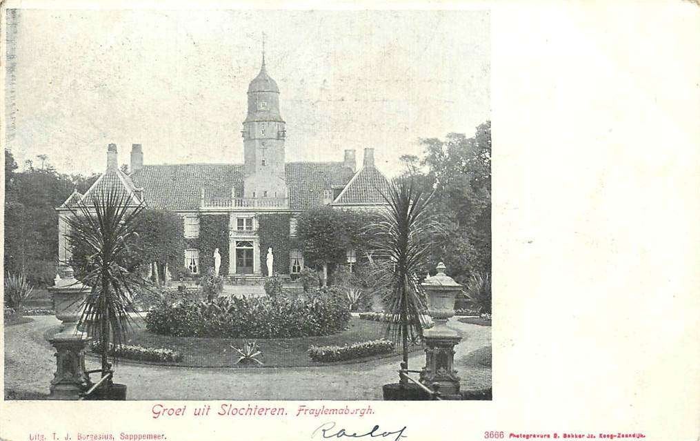 304-096-013 Slochteren Fraelemaborgh, Verzenden, Voor 1920, Groningen