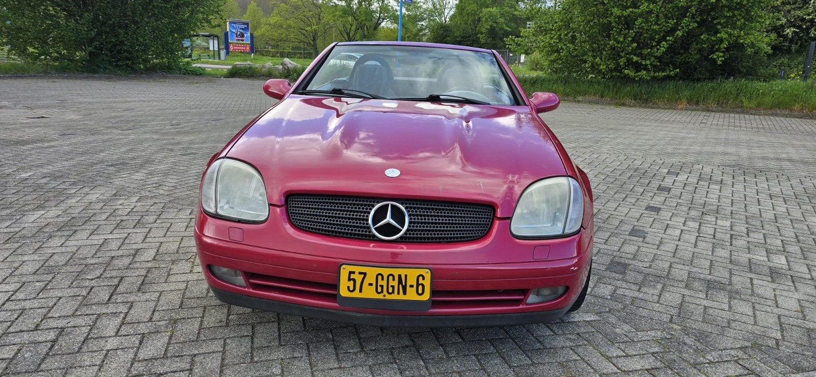 Mercedes-Benz SLK 230 1998 Rood, Auto's, Mercedes-Benz, Automaat, 1280 kg, Cabriolet, Geïmporteerd