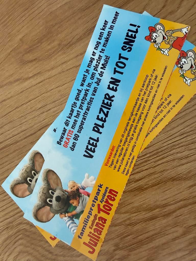 Kortingskaart 50% julianatoren, Eén persoon, Kortingsbon