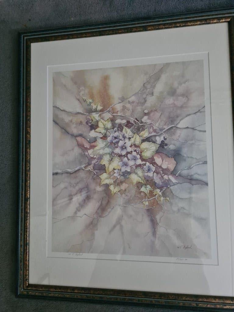 Bijkerk aquarel, Ophalen, Papier/karton, Aquarel, Bloemen
