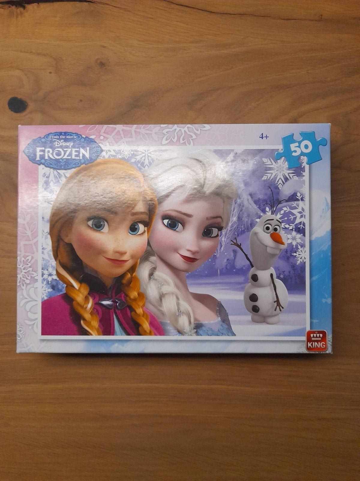 Frozen puzzel 50 stukjes Elsa Anna Olaf, Ophalen, Meer dan 50 stukjes, Gebruikt, 4 tot 6 jaar