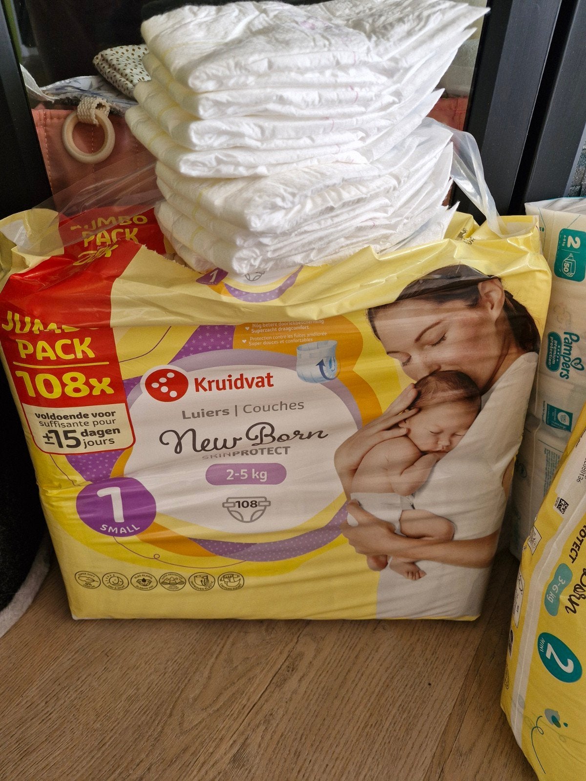 Kruidvat New Born Luiers Maat 1 (2-5 kg) - Jumbo Pack, Ophalen, Nieuw
