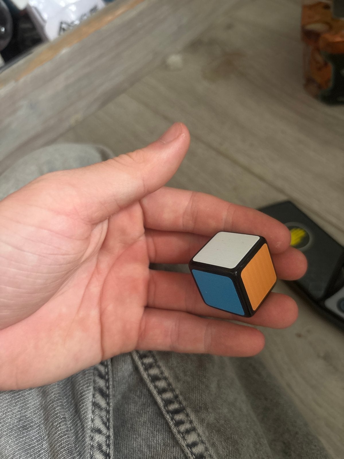 Mini Rubik's Kubus 1x1x1 - Perfect voor beginners, Ophalen of Verzenden, Zo goed als nieuw, Rubik's of 3D-puzzel