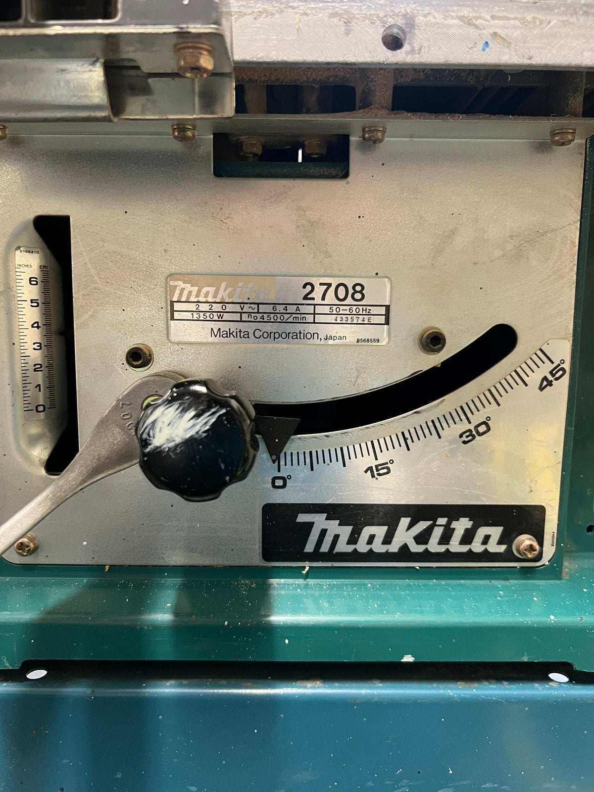 Makita zaagtafel 2708, Ophalen, Gebruikt, Cirkelzaag, 70 mm of meer