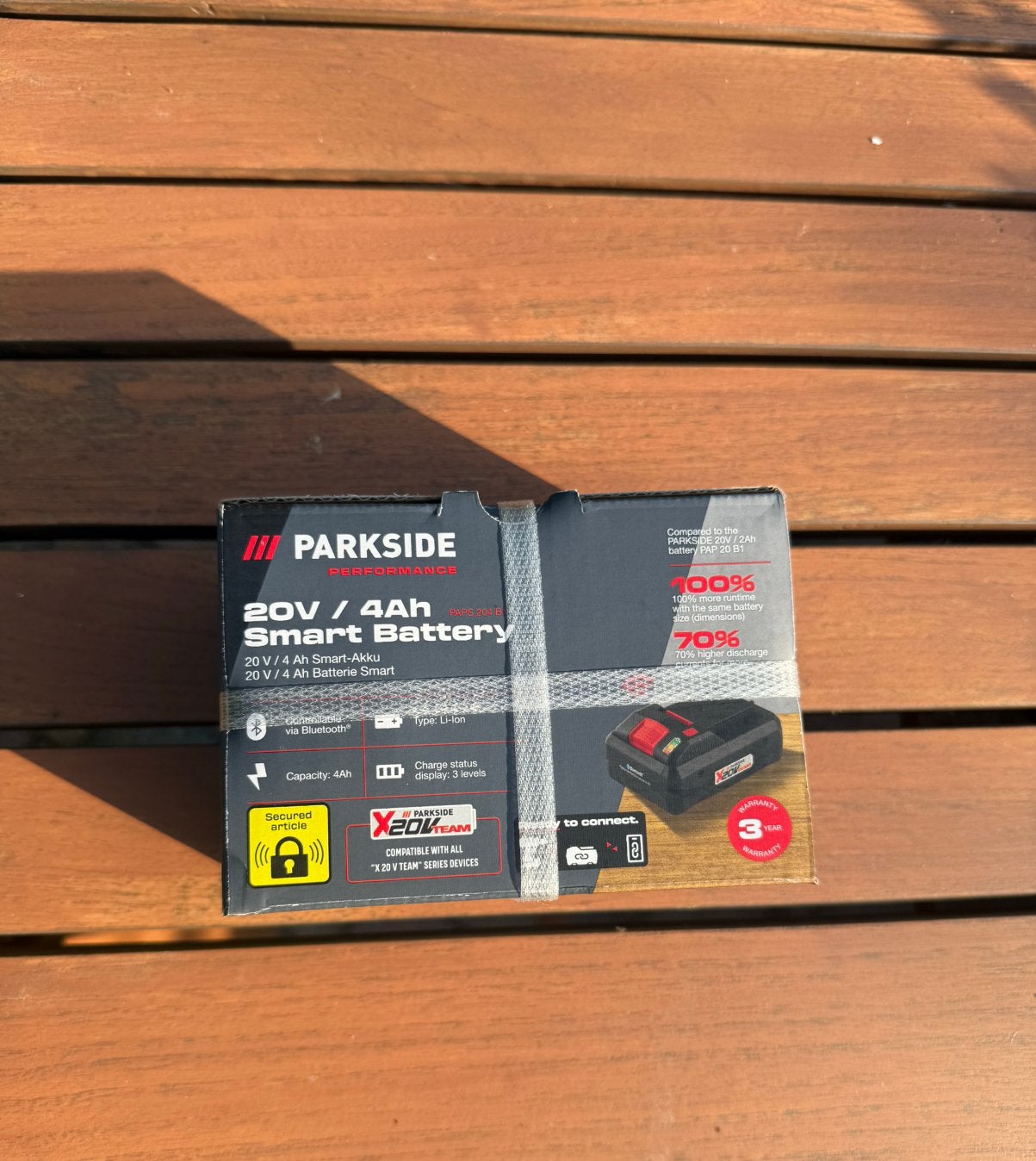 Parkside accu 20V/4Ah smart battery, Ophalen of Verzenden, Nieuw