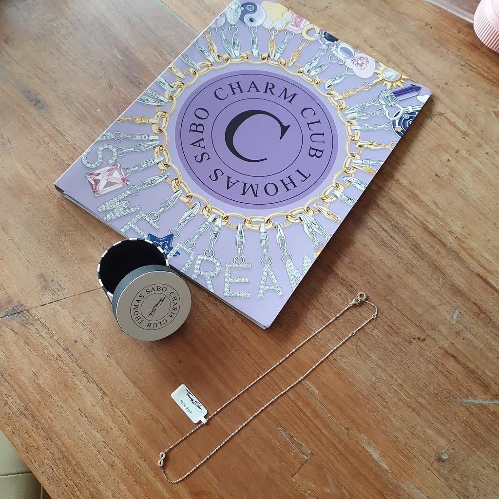 Thomas Sabo ketting met infinity teken, Sieraden, Tassen en Uiterlijk, Ophalen of Verzenden, Nieuw, Zilver