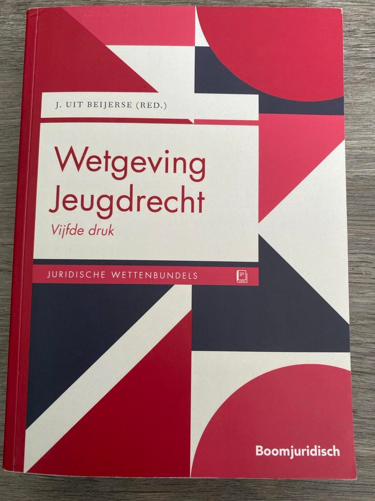 Wetgeving Jeugdrecht - Vijfde druk (Boomjuridisch), Boeken, Studieboeken en Cursussen, Ophalen of Verzenden, Gamma, Zo goed als nieuw