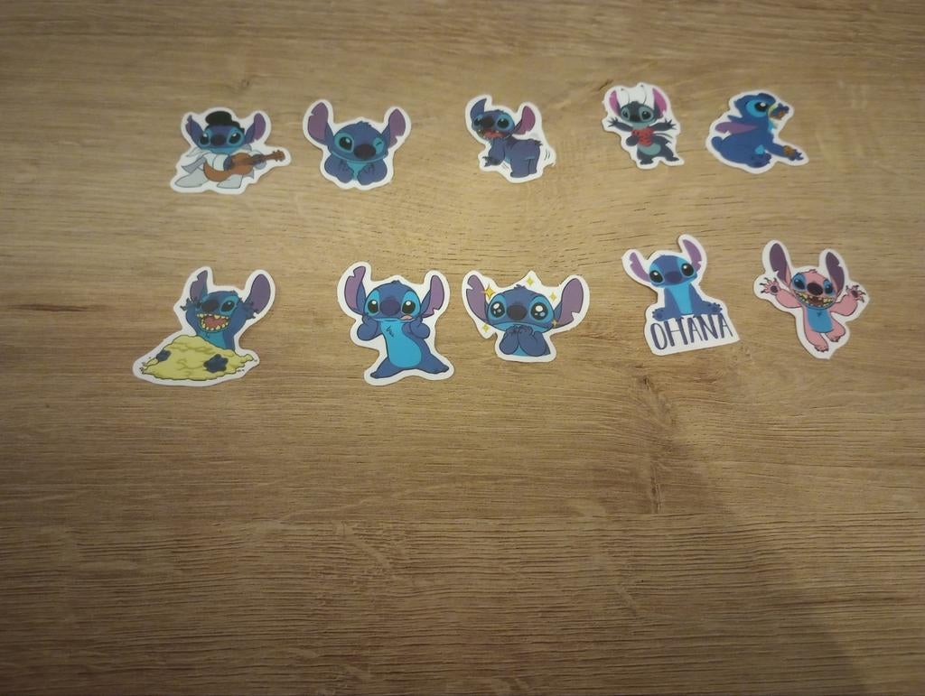 10 verschillende Lilo en Stitch stickers, Ophalen of Verzenden, Nieuw, Meerdere stickers