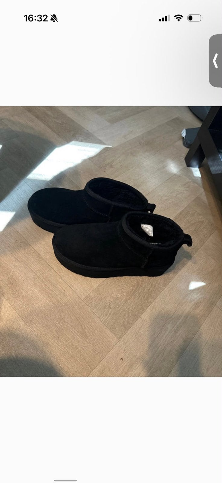 Ugg Platform 41, Kleding | Dames, Ophalen of Verzenden, Nieuw, Zwart