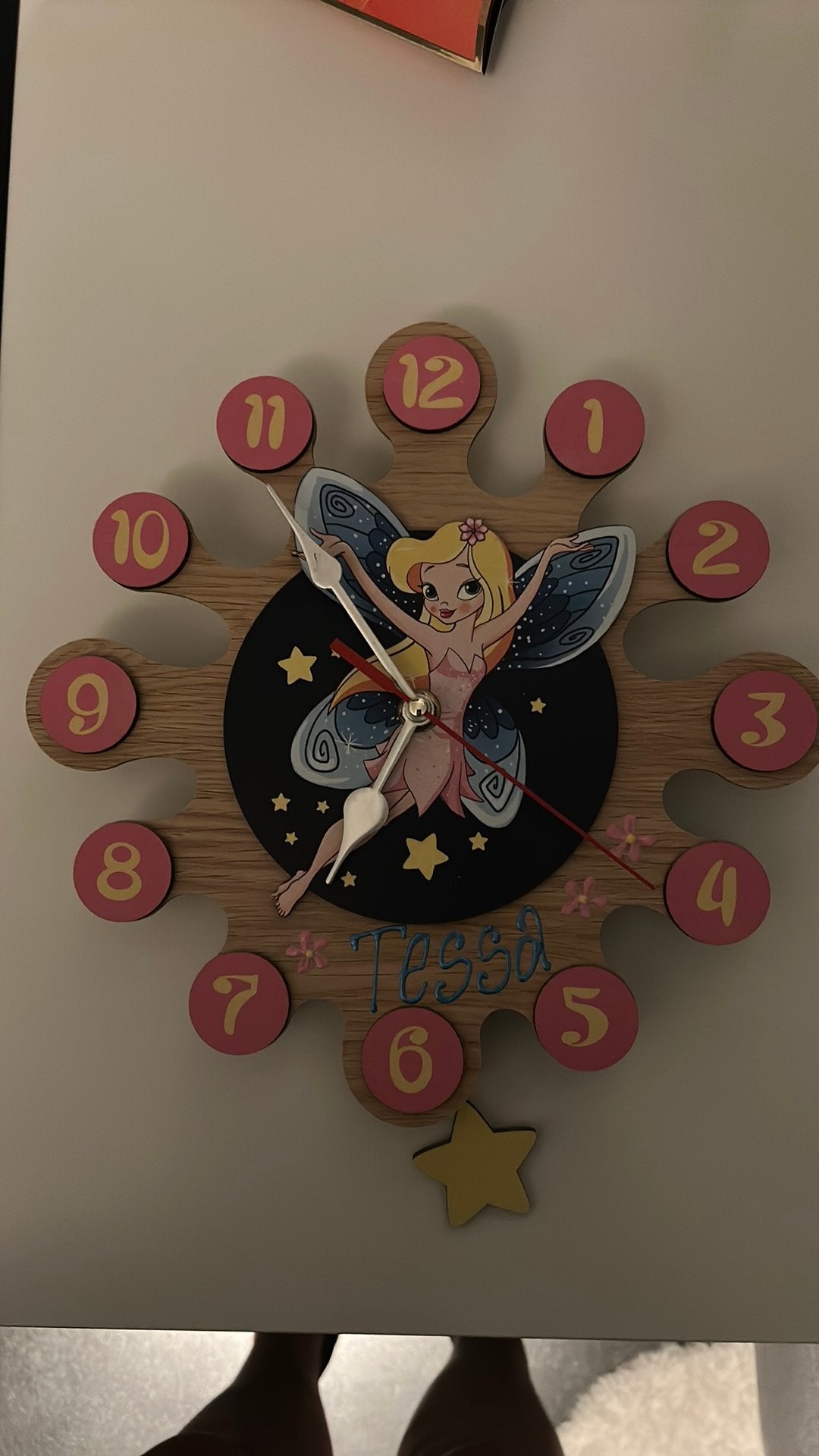 Klok met naam Tessa, Ophalen, Wandklok