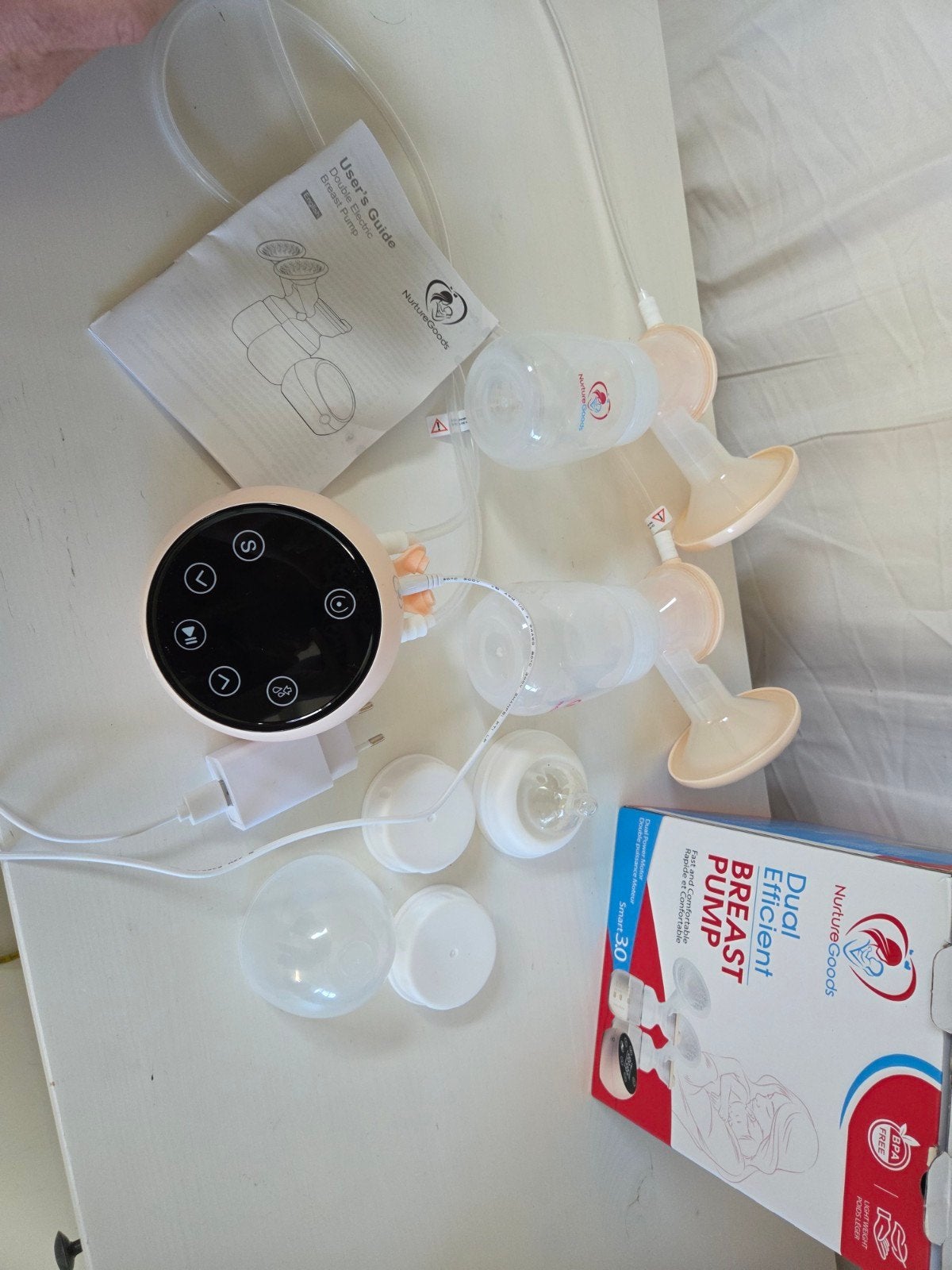 NurtureGoods Dual Efficiënte Borstkolf Smart 3.0, Ophalen, Zo goed als nieuw, Borstkolf