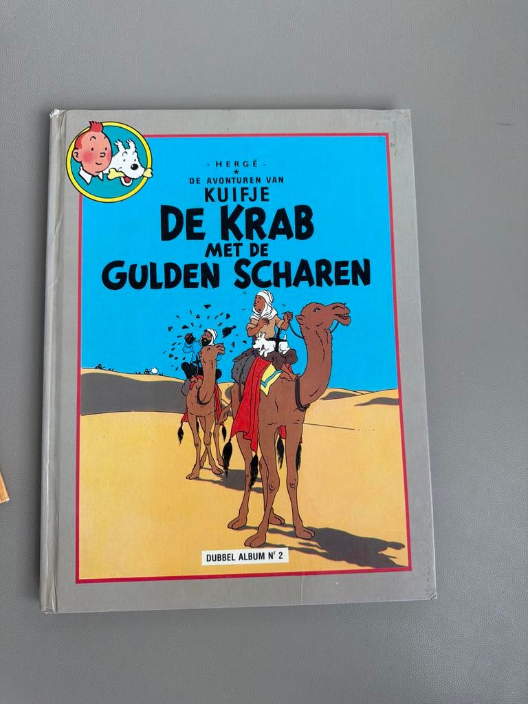 Kuifje Dubbelalbum: De Krab met de Gulden Scharen & Het Zwar, Boeken, Eén stripboek, Ophalen of Verzenden, Gelezen