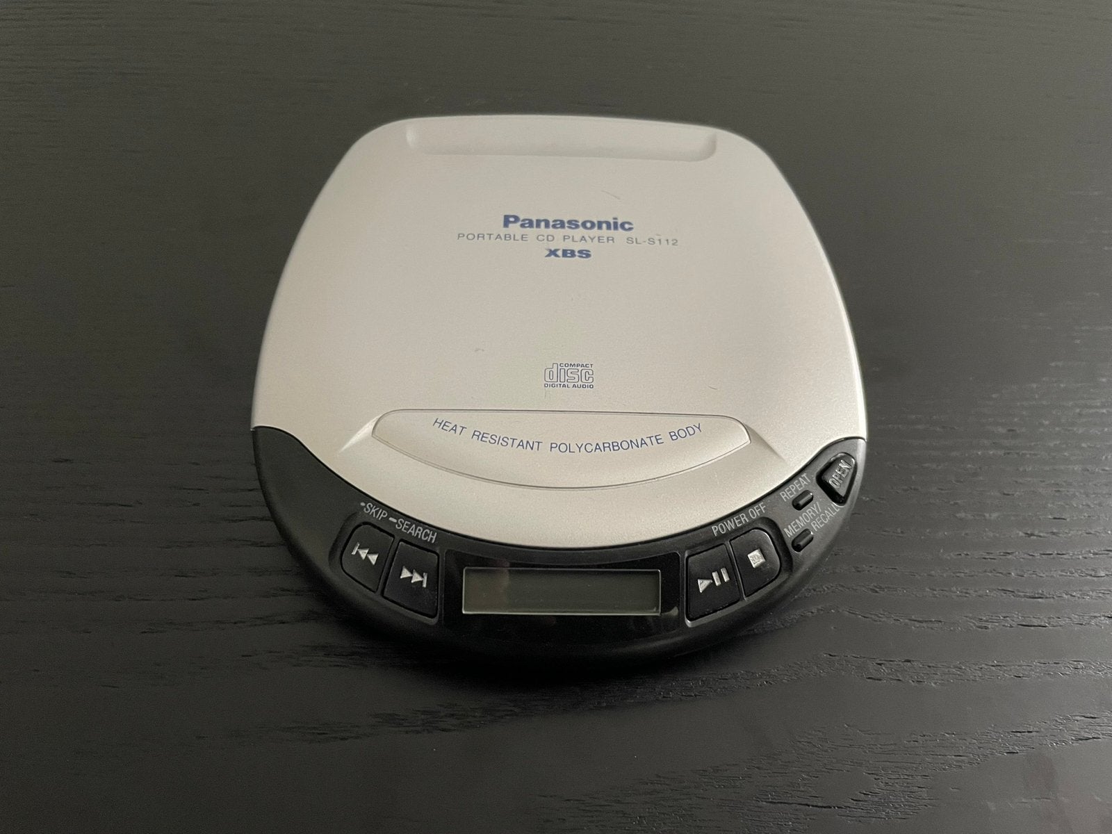 Panasonic SL-S112 cd-speler (zilver/zwart) - Werkt perfect, Audio, Tv en Foto, Walkmans, Discmans en Minidiscspelers, Ophalen of Verzenden