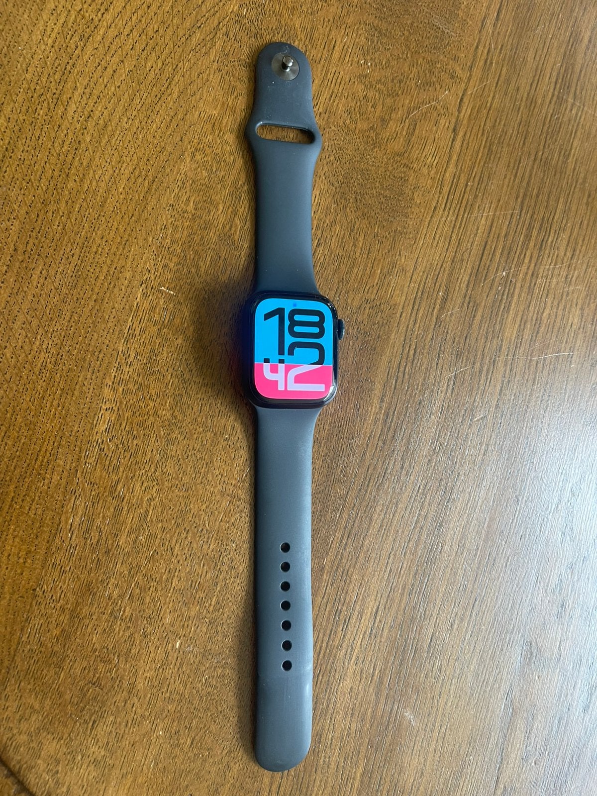 Apple watch series 7 (GPS) 41-mm kast - Aluminium, Hoogte, Zwart, IOS, Ophalen of Verzenden