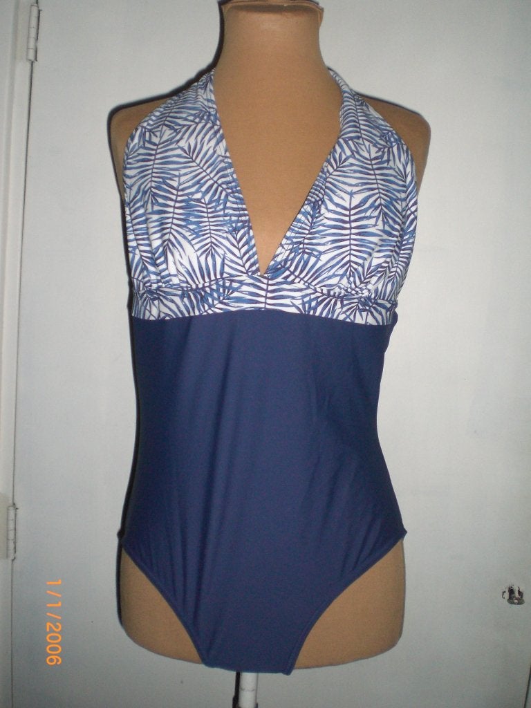badpak maat XL, Kleding | Dames, Verzenden, Zo goed als nieuw, Blauw, Badpak