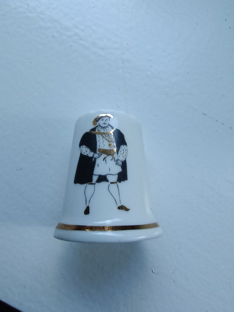 Vingerhoedje Koning Henry VIII, Ophalen of Verzenden, Zo goed als nieuw, Porselein, Buitenland