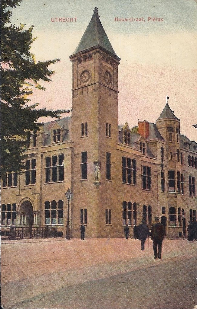 Utrecht Nobijstraat Pieta's Oude gelopen Ansichtkaart 9628, Ophalen of Verzenden, 1940 tot 1960, Gelopen, Utrecht