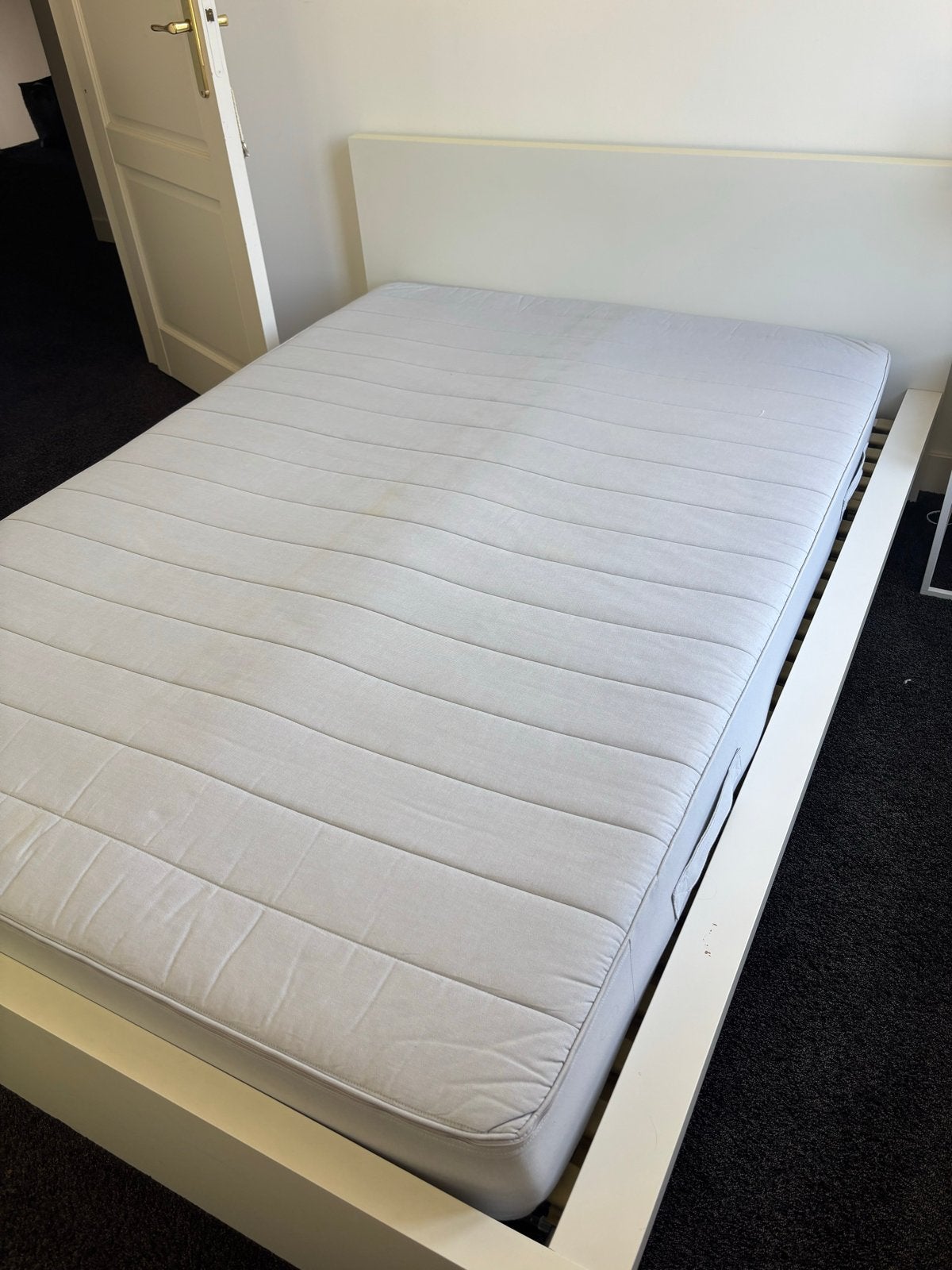 2x IKEA Malm bedden - Wit, Ophalen, Gebruikt, Wit, Twijfelaar