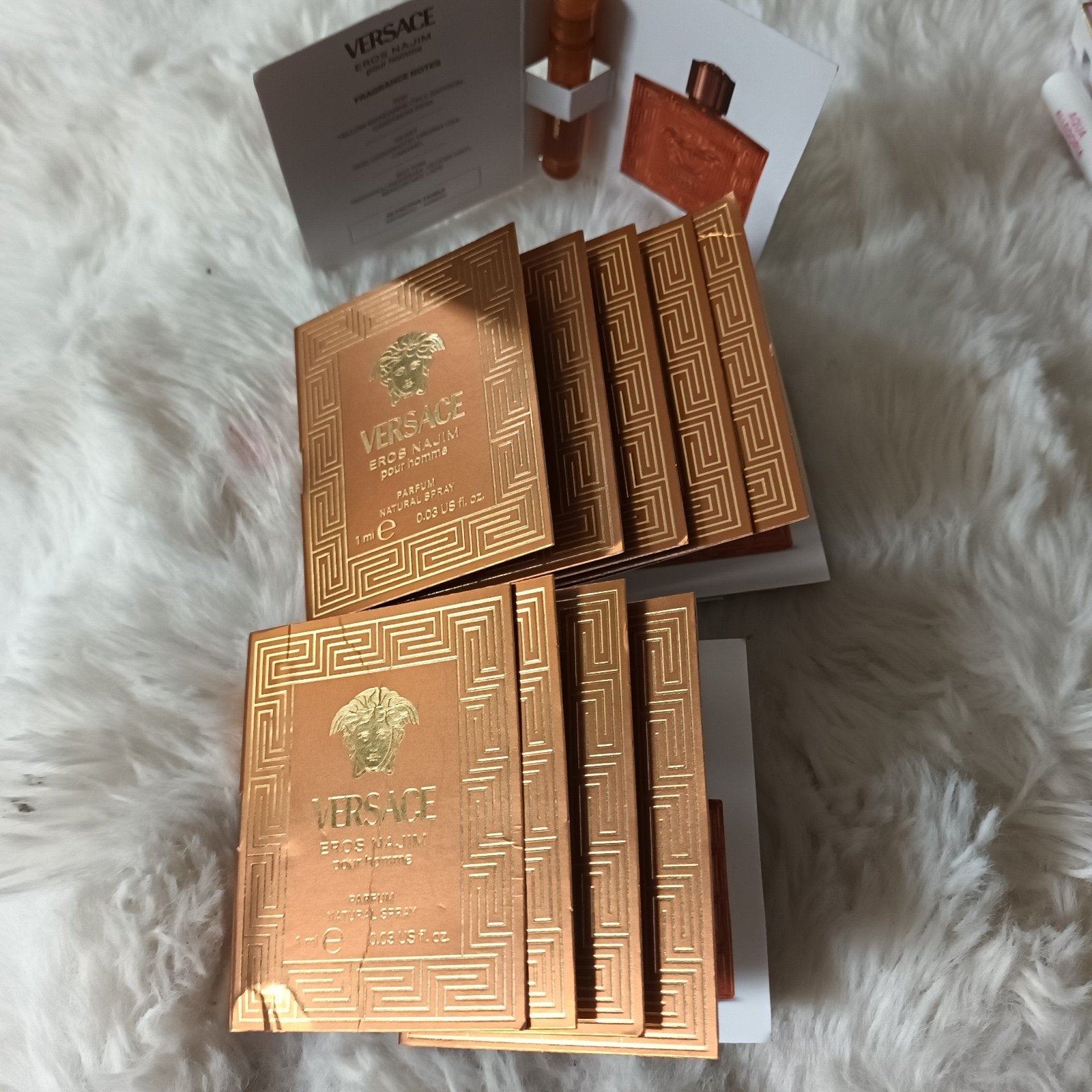 VERSACE EROS najim heren proefjes..10 x..nieuw, Ophalen of Verzenden, Nieuw