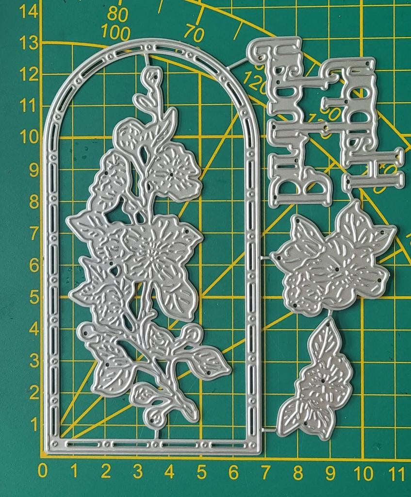 Snijmal raamframe/ bloem/ tekst, Ophalen of Verzenden, Nieuw, Overige thema's, Pons of Mal