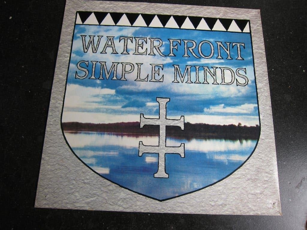 Simple minds - Waterfront (vinyl 12 inch), Cd's en Dvd's, Ophalen, Gebruikt, 12 inch, Inclusief binnenhoes