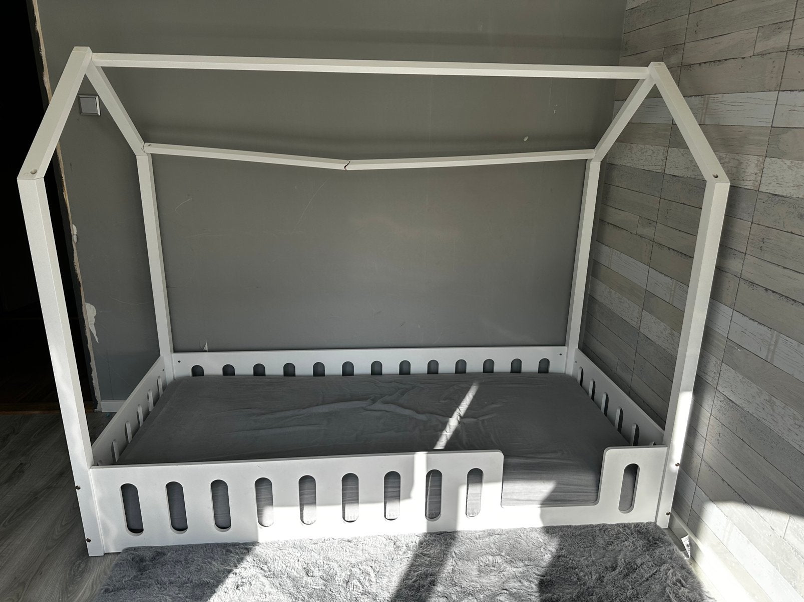 GRATIS vloerbed, Ophalen of Verzenden, Gebruikt, 180 cm of meer, 85 tot 100 cm