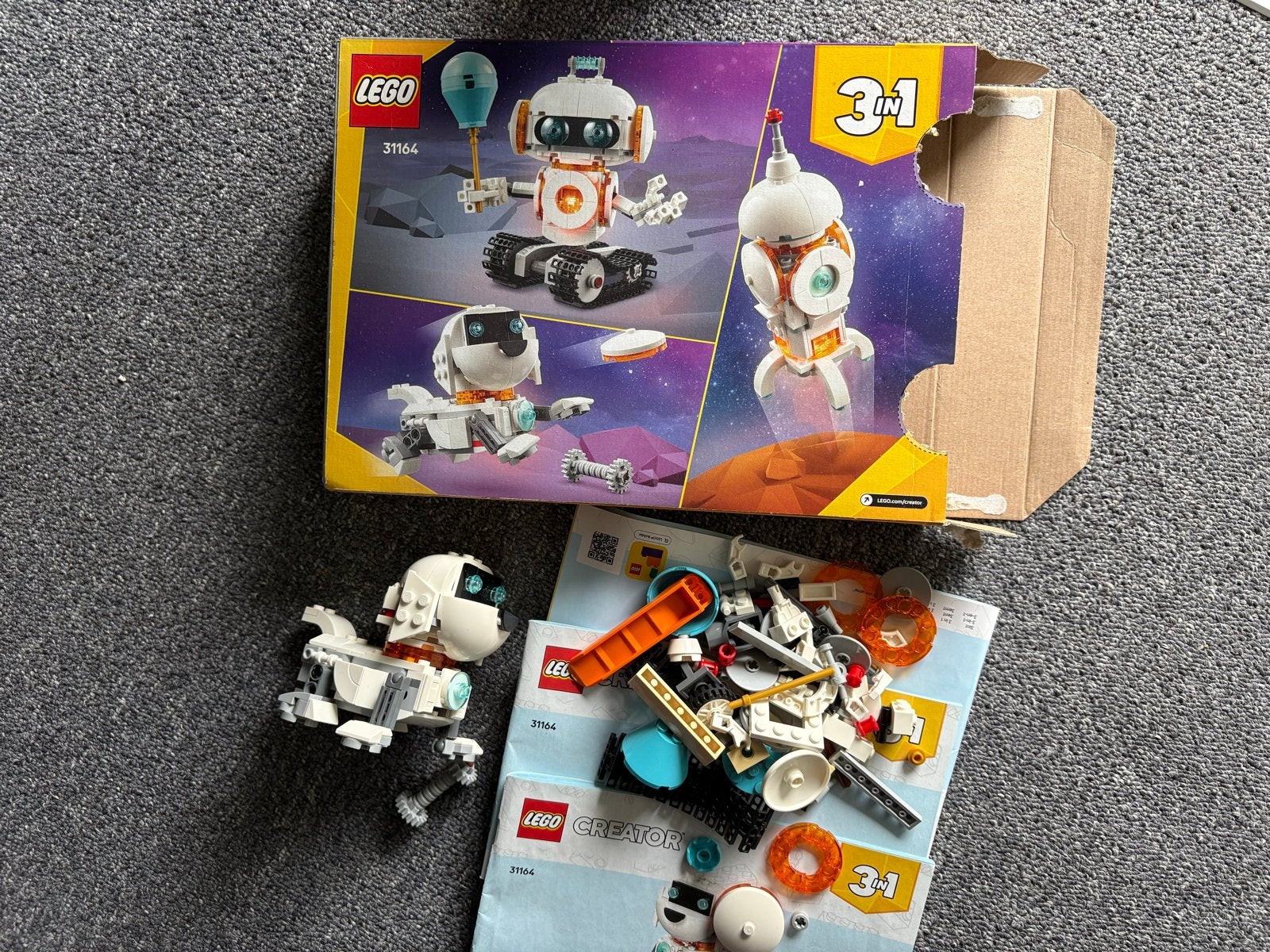 LEGO Creator 3in1 Ruimterobot 31164, Ophalen of Verzenden, Zo goed als nieuw