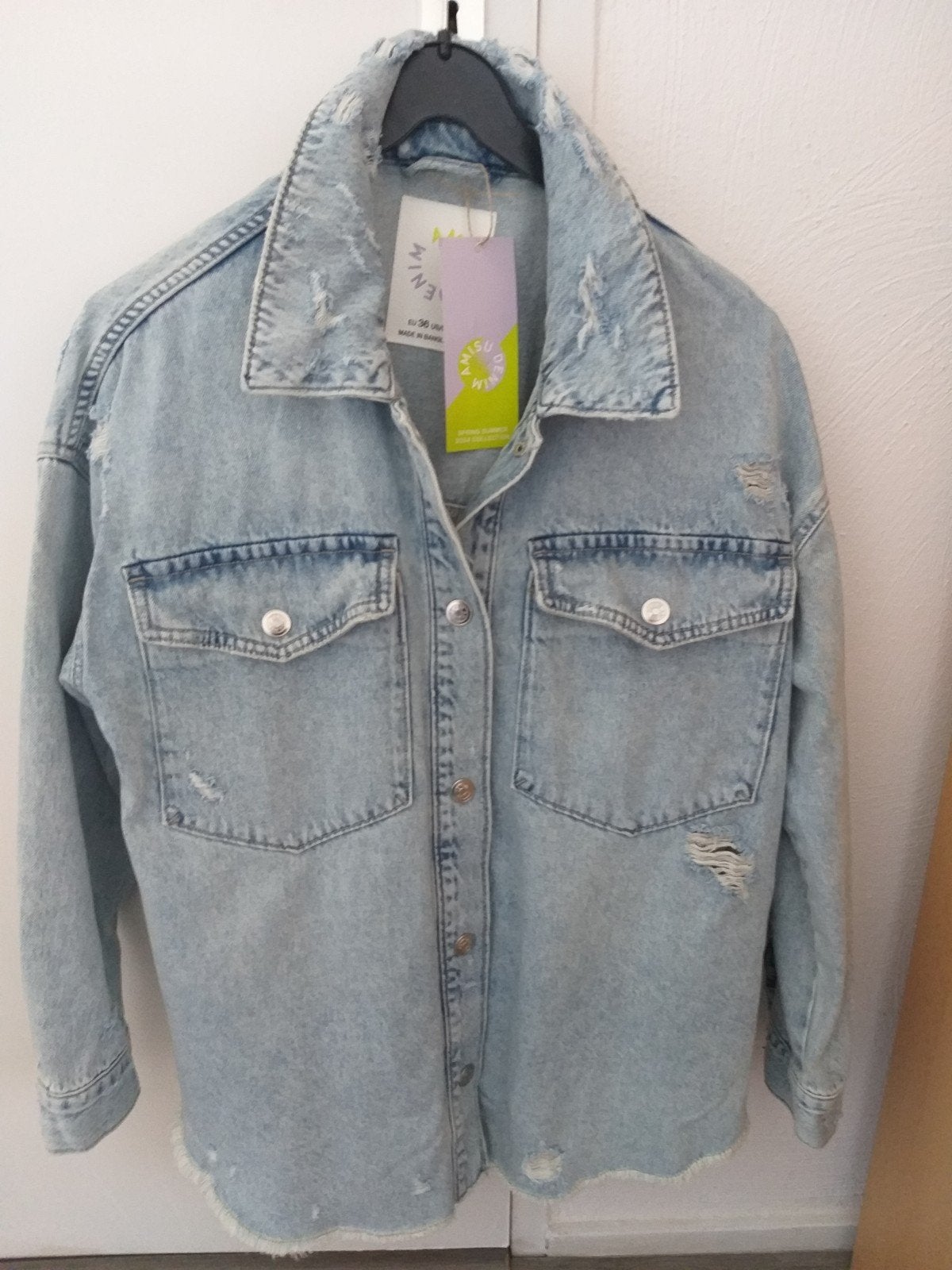 Nieuwe dames DENIM jas maat 36, Ophalen, Nieuw, Maat 36 (S), Blauw