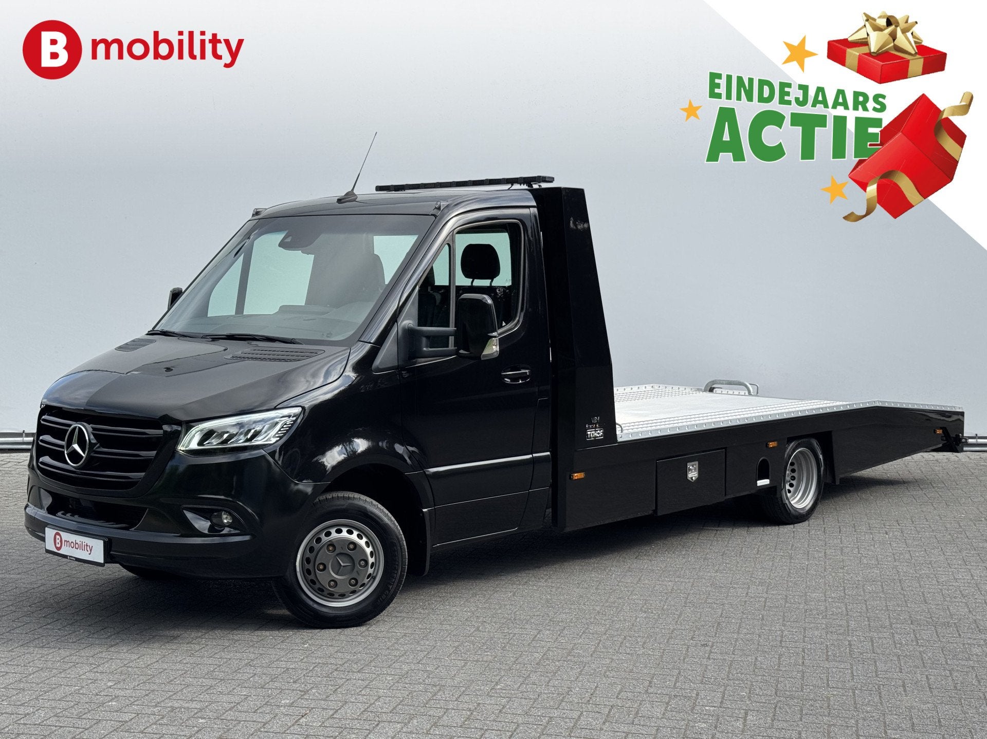 Mercedes-Benz Sprinter 519 CDI Tijhof AluLiner Luchtvering A, Auto's, Automaat, Gebruikt, Zwart, Bedrijf
