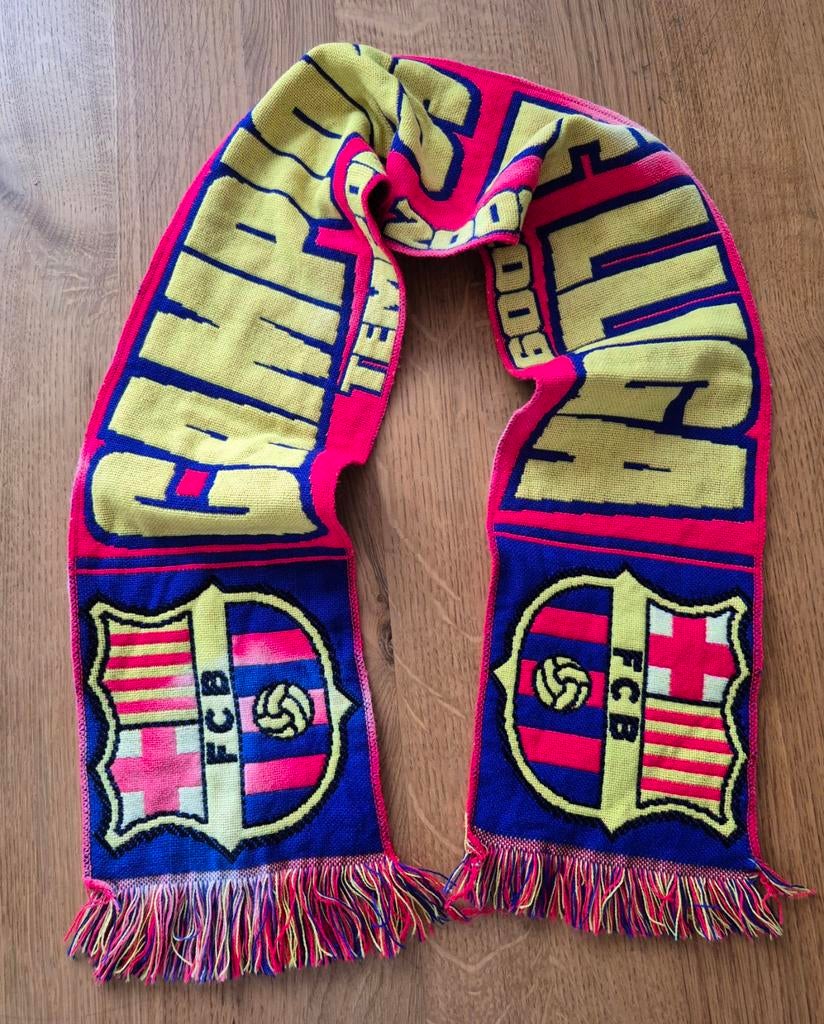 FC Barcelona sjaal - Champions de Lliga 2008-2009, Ophalen of Verzenden, Zo goed als nieuw