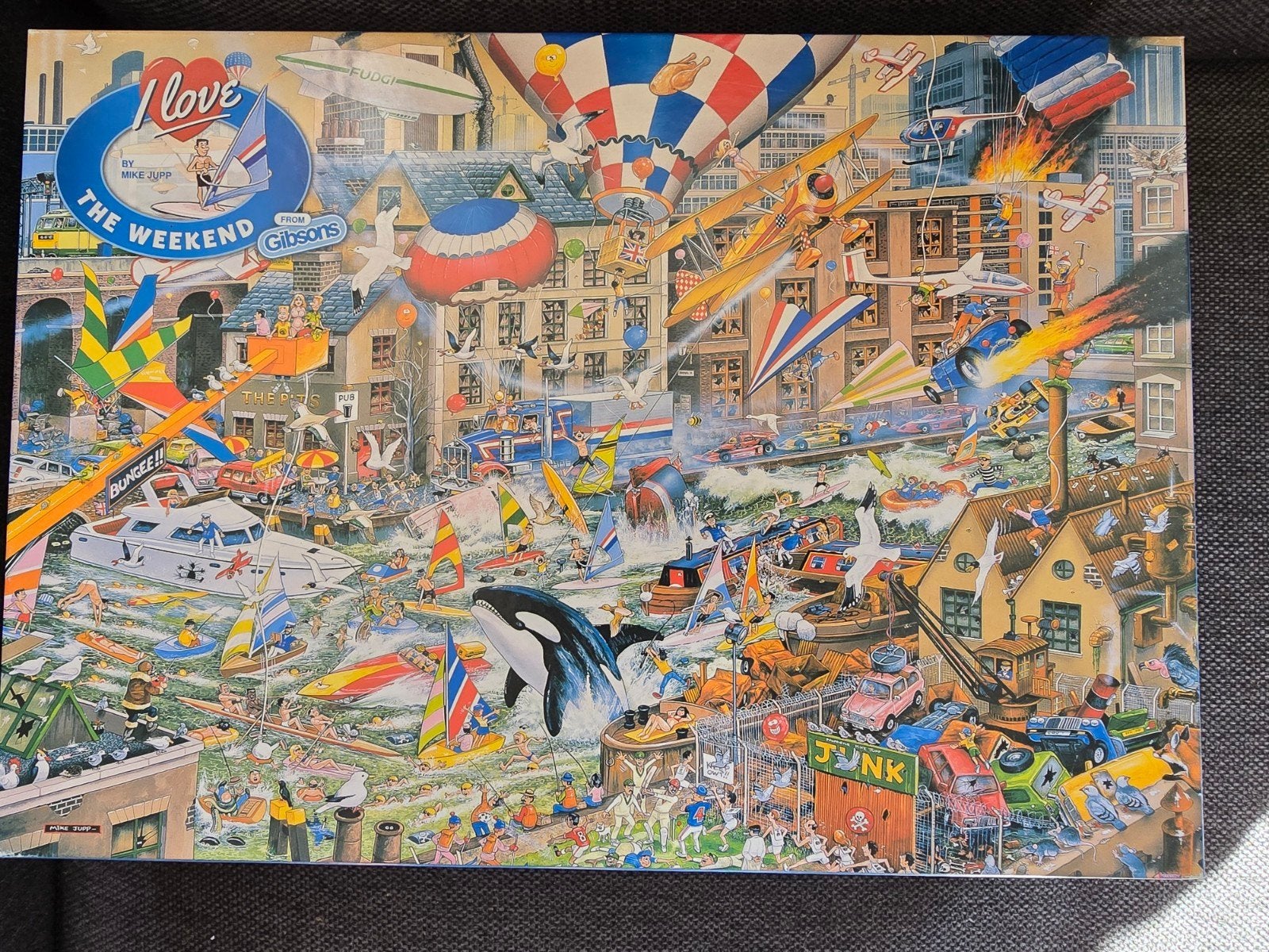 puzzel gibson, Ophalen of Verzenden, 500 t/m 1500 stukjes, Zo goed als nieuw