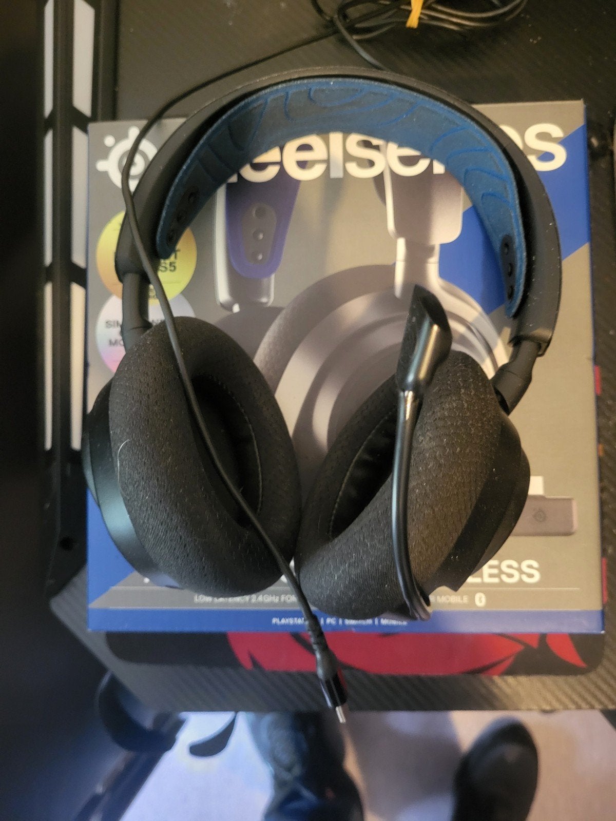 SteelSeries Arctis Nova 7P Wireless Gaming Headset PS5, Computers en Software, Headsets, Ophalen, Zo goed als nieuw, Over-ear