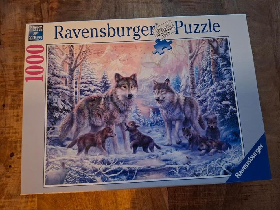 Ravensburger Wolfen legpuzzel 1000 stukjes, Ophalen of Verzenden, Meer dan 50 stukjes, Gebruikt, 6 jaar of ouder